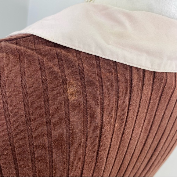 Anxiety Prep Collar Sweater Blouse - Picture 4 of 8